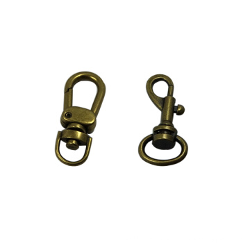 Brass Plated Small Size Metal Dog Hook Swivel Snap Hook